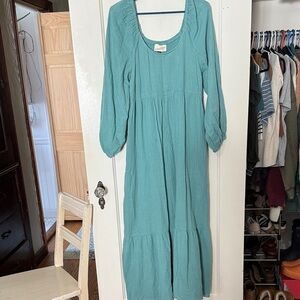 Universal Thread Teal Long Sleeve Dress
